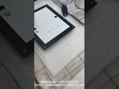 सौर उद्यान प्रकाश लेंस की स्थापना और आस्तीन ड्रिलिंग।