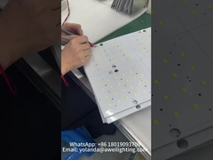 सोलर गार्डन लाइट चिप और लेंस स्थापना प्रक्रिया।