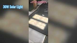 उरबन सड़कों में दो मॉड्यूल सोलर स्ट्रीट लाइट रंग तापमान 4000K का उपयोग किया जाता है।