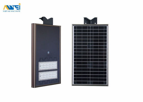 IP67 ऑल इन वन सोलर एलईडी स्ट्रीट लाइट 30W लिथियम बैटरी 12V 15AH AW-SOST005 स्ट्रीट लाइटिंग के लिए
