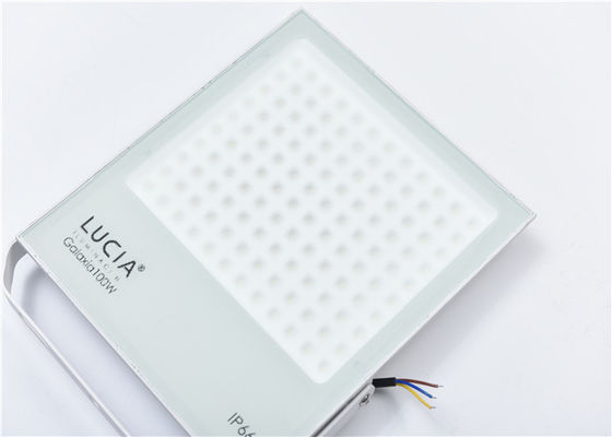 व्हाइट 100w 130lm / W 120 वोल्ट एलईडी आउटडोर फ्लड लाइट्स