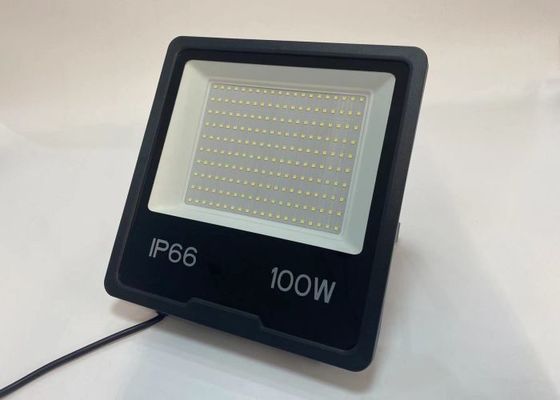100W ब्लैक हाउसिंग IP65 एलईडी लैंडस्केप आउटडोर फ्लड लाइट्स